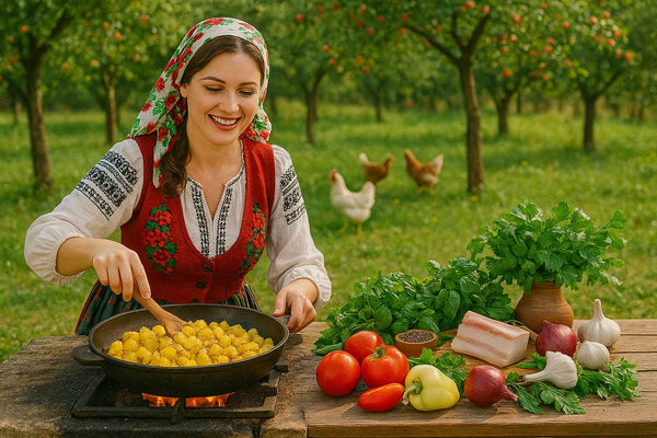 Cartofi țărănești la tigaie si la cuptor: Reteta originala cu boia si ceapa