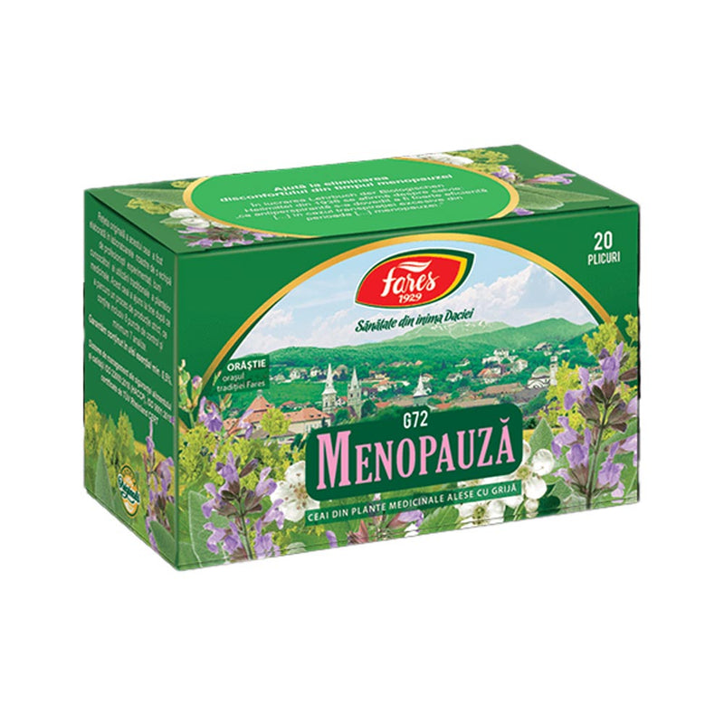 Ceai Menopauza, G72, 20 plicuri, Fares