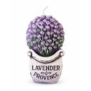 Lumanare decorativa cu lavanda in ghiveci