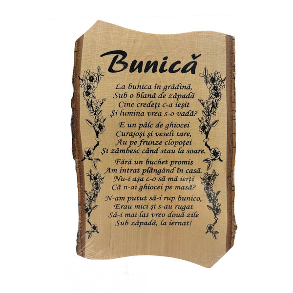 Placheta lemn - Bunica