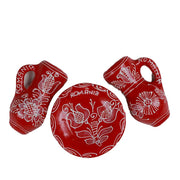 Magnet de frigider România cu ulcioare și farfurie ceramică