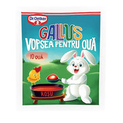 Vopsea de ouă roșie Gallus Dr. Oetker, culoare pentru ouă de Paște