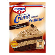 Cremă pentru prăjituri cafea și brandy Dr. Oetker, umplutură dulce pentru deserturi