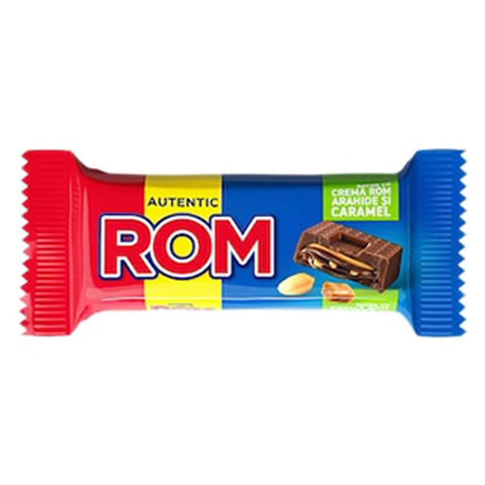 Rom - baton cu crema rom, arahide si caramel | Delumani - Magazin ...