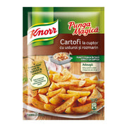 Knorr Punga Magică cartofi la cuptor cu usturoi și rozmarin, condiment pentru garnituri