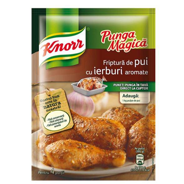 Punga Magica friptura pui cu ierburi aromate
