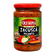 Zacuscă picantă Olympia, conservă românească de legume la borcan