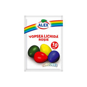 Vopsea ouă roșie Alex pentru 10 ouă, culoare lichidă pentru ouă de Paște