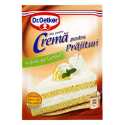Cremă pentru prăjituri lămâie Dr. Oetker, cremă dulce cu aromă de lămâie