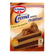 Cremă pentru prăjituri caramel Dr. Oetker, cremă dulce pentru deserturi de casă