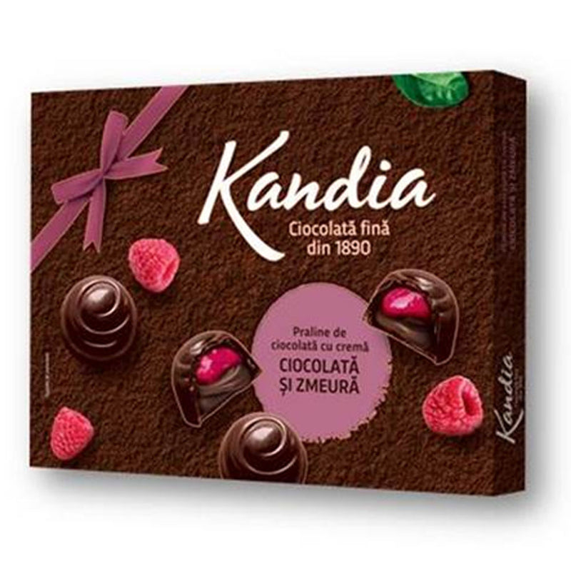 Praline Kandia cu crema ciocolata si zmeura