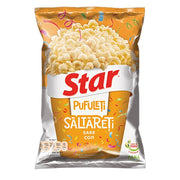 Pufuleți Star Săltăreți cu sare, pufuleți românești crocanți din porumb