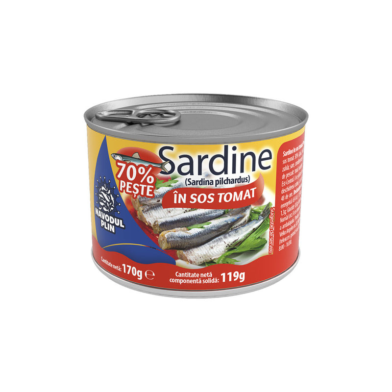 Sardine in sos tomat Navodul Plin